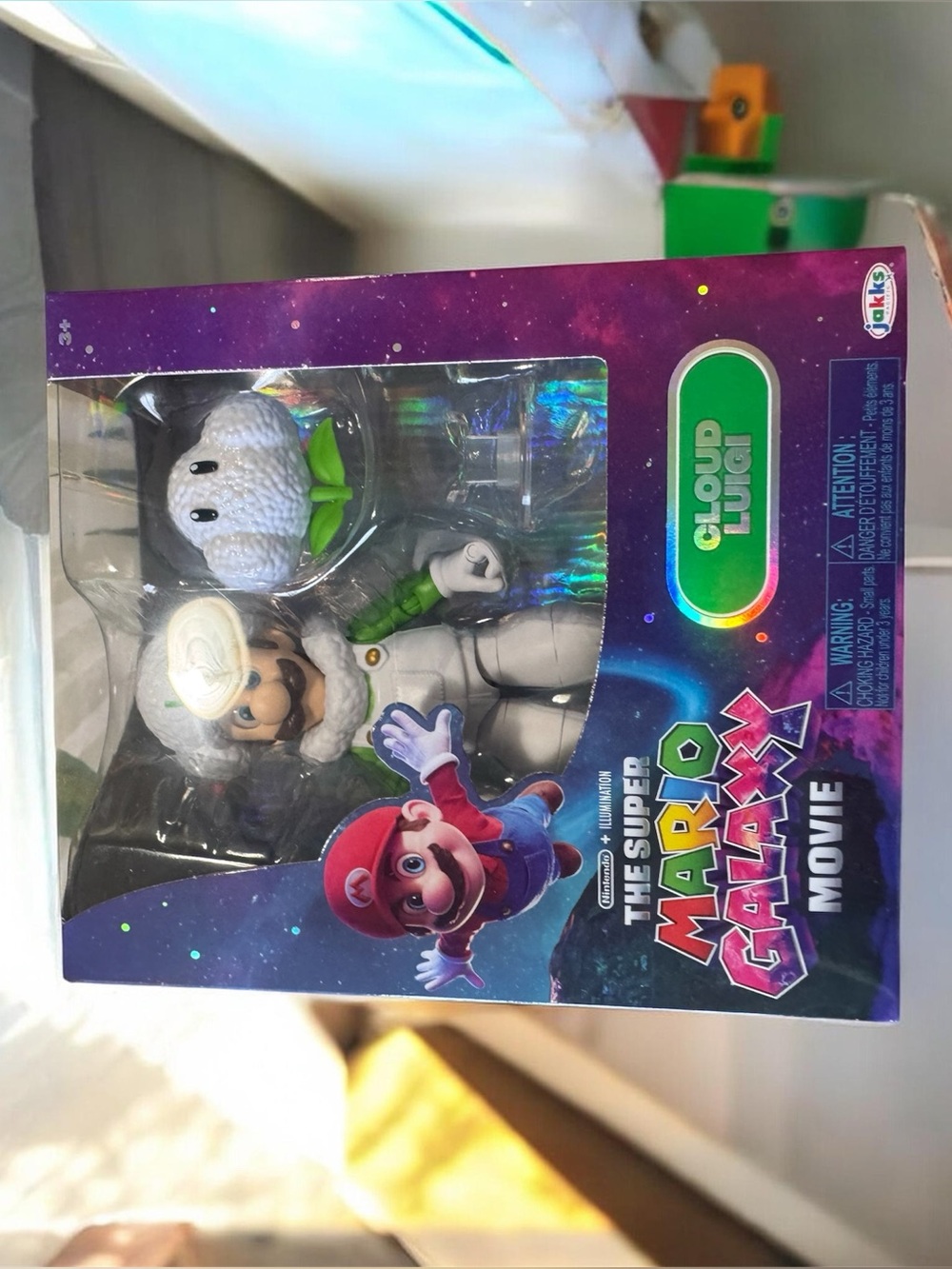 Nintendo Cloud Luigi Figure in White and Green Space Suit